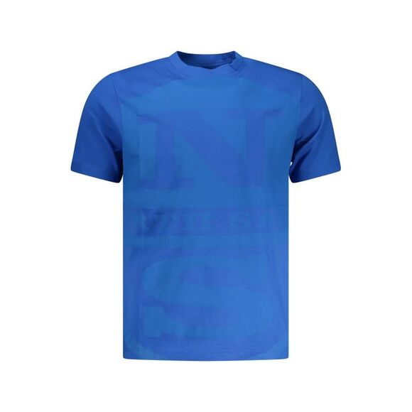 North Sails Blue Cotton Men Men's T-Shirt